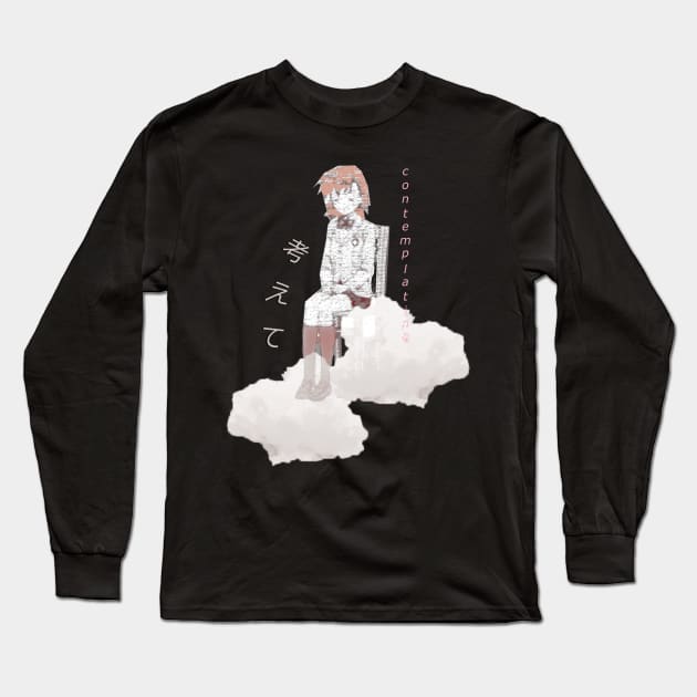 A Certain Scientific Railgun T ''CONTEMPLATING'' V3 Long Sleeve T-Shirt by riventis66